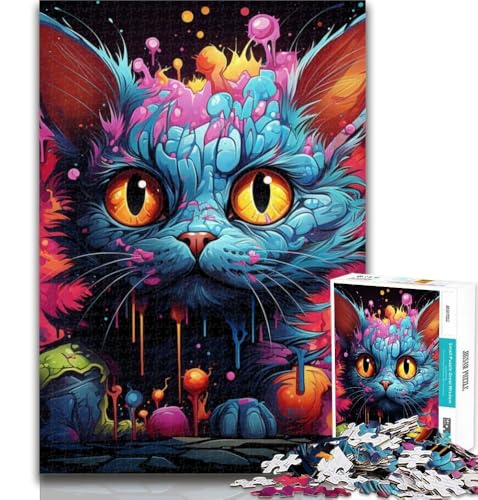 Puzzle für Erwachsene, Tiere, Katzen, 1000 Teile, Puzzle für Erwachsene, Geschenke, Spielzeug, Lernspiele, Stressabbau, Wunschliste mit Weihnachtsmann, 26x38cm Puzzle für Erwachsene, Tiere, Katzen, 1000 Teile, Puzzle für Erwachsene, Geschenke, Spielzeug, Lernspiele, Stressabbau, Wunschliste mit Weihnachtsmann, 26x38cm von GOIUYTGM