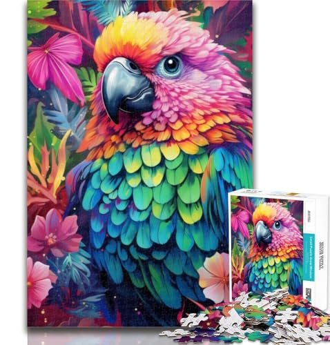 Puzzle für Erwachsene, Tiere, Vögel, Papageien, 1000 Teile, für Teenager, Geschenke, Spielzeug, Lernspiele, Stressabbau, Stärkung der Liebe zwischen Paaren, 50x75cm von GOIUYTGM