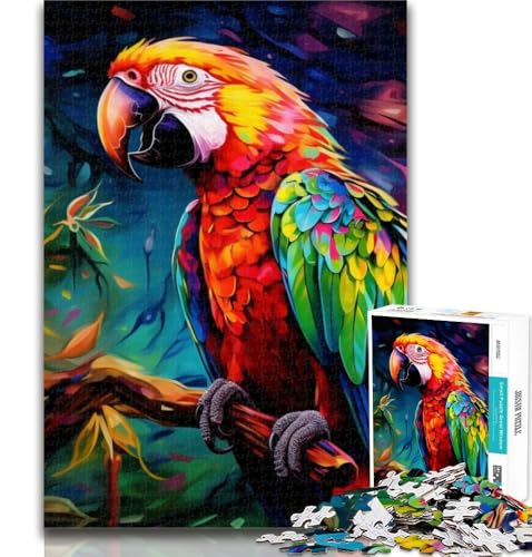 Puzzle für Erwachsene, Tiere, Vögel, Papageien, Puzzle für Erwachsene, 1000 Teile, für Alter 14+, Unmögliches Spiel, Erwachsene und Jugendliche, 26x38cm von GOIUYTGM