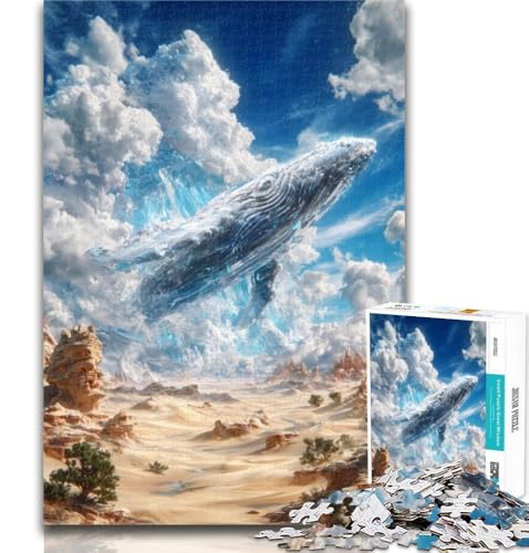 Puzzle für Erwachsene, Wale in der Wüste, Puzzle für Erwachsene, 1000 Teile, Lernspielzeug und Spiele für Erwachsene und Jugendliche, 26x38cm von GOIUYTGM