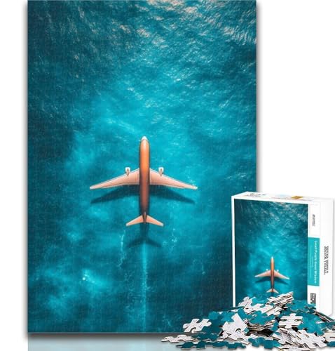 Puzzle für Erwachsene, Wasserflugzeug, 1000 Teile, für Erwachsene und Jugendliche, Spielzeug, Lernspiele, Stressabbau, tolle Geschenke und Spielzeuge, 50x75cm von GOIUYTGM