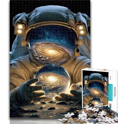 Puzzle für Erwachsene, Weltraum-Astronauten-Puzzle für Erwachsene, 1000 Teile, Lernspielzeug und Spiele für Erwachsene und Jugendliche, 26x38cm von GOIUYTGM