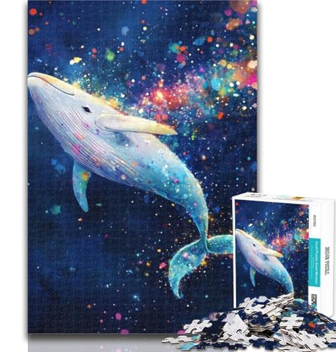 Puzzle für Erwachsene, Weltraumwal, Puzzle für Erwachsene, 1000 Teile, pädagogisches Spielzeug zum Stressabbau, tolle Geschenke und Spielzeuge, 50x75cm Puzzle für Erwachsene, Weltraumwal, Puzzle für Erwachsene, 1000 Teile, pädagogisches Spielzeug zum Stressabbau, tolle Geschenke und Spielzeuge, 50x75cm von GOIUYTGM