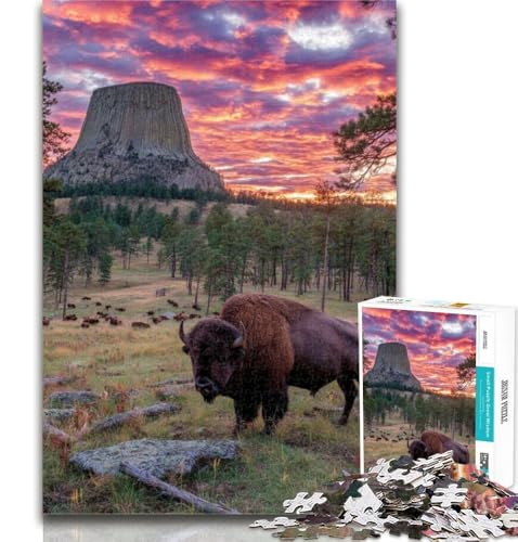 Puzzle für Erwachsene, Wunderschönes Bergfluss-Puzzle für Erwachsene, 1000 Teile, Lernspielzeug und Spiele für Erwachsene und Jugendliche, 26x38cm von GOIUYTGM