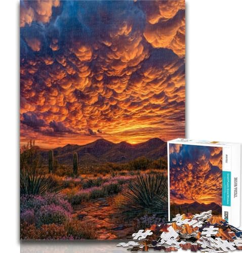 Puzzle für Erwachsene, Wunderschönes Bergfluss-Puzzle für Erwachsene, 1000 Teile, Lernspielzeug und Spiele für Erwachsene und Jugendliche, 26x38cm von GOIUYTGM