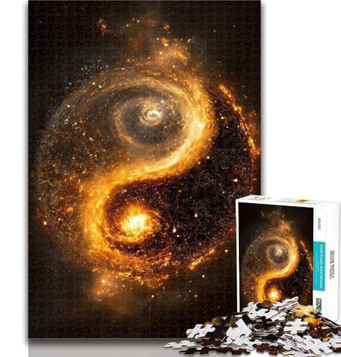 Puzzle für Erwachsene, Yin und Yang, 1000 Teile, Lernspiel für Geburtstag, Weihnachten und ab 14 Jahren, 26x38cm von GOIUYTGM