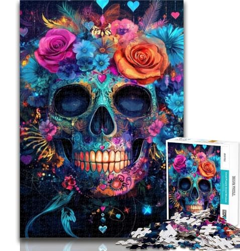 Puzzle für Erwachsene, Zuckerschädel, 1000 Teile, für Erwachsene und Jugendliche, Spielzeug, Lernspiele, Stressabbau, Künstlersammlung, Bildende Kunst, 50x75cm Puzzle für Erwachsene, Zuckerschädel, 1000 Teile, für Erwachsene und Jugendliche, Spielzeug, Lernspiele, Stressabbau, Künstlersammlung, Bildende Kunst, 50x75cm von GOIUYTGM