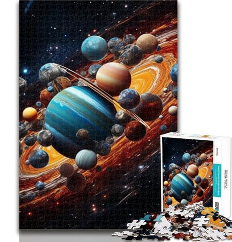 Puzzle für Erwachsene, buntes Universum, 1000 Teile, Lernspiel für Geburtstag, Weihnachten und ab 14 Jahren, 50x75cm von GOIUYTGM