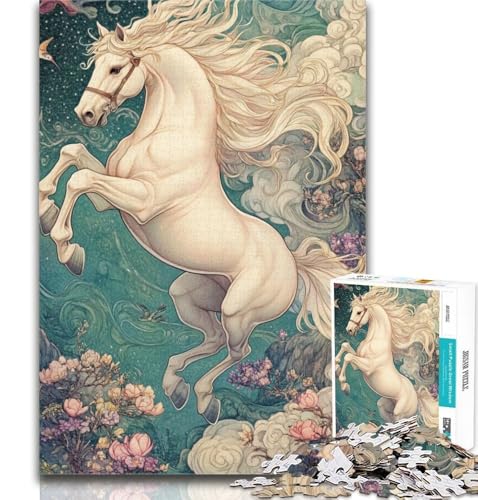 Puzzle für Erwachsene, magisches Pferd, 1000 Teile, Spielzeug, Lernspiele, Stressabbau, tolle Geschenke und Spielzeuge, 26x38cm von GOIUYTGM