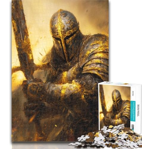 Puzzle für Erwachsene, mittelalterliche Ritter, 1000 Teile, Lernspiel für Geburtstage und Weihnachten, ab 14 Jahren, 50x75cm von GOIUYTGM