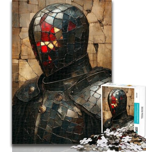 Puzzle für Erwachsene, mittelalterliche Ritter, 1000 Teile, Spielzeug, Lernspiele, Stressabbau, tolle Geschenke und Spielzeuge, 50x75cm von GOIUYTGM