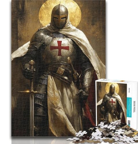 Puzzle für Erwachsene, mittelalterliche Ritter, 1000 Teile, Spielzeug, Lernspiele, Stressabbau, tolle Geschenke und Spielzeuge, 50x75cm von GOIUYTGM