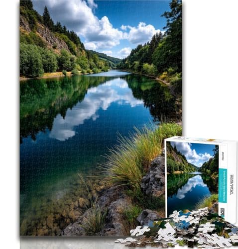 Puzzle für Erwachsene, schöne Berge und Seen, Puzzle 1000 Teile, für Teenager-Geschenke, DIY-Geburtstagsgeschenke für Teenager und Erwachsene, 50x75cm von GOIUYTGM