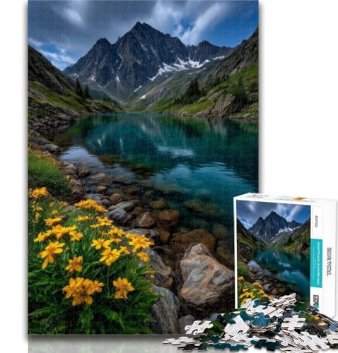 Puzzle für Erwachsene, schöne Berge und Seen, Puzzles für Teenager, 1000 Teile, dekomprimierendes intellektuelles Lernspielzeug, tolle Geschenke und Spielzeuge, 50x75cm Puzzle für Erwachsene, schöne Berge und Seen, Puzzles für Teenager, 1000 Teile, dekomprimierendes intellektuelles Lernspielzeug, tolle Geschenke und Spielzeuge, 50x75cm von GOIUYTGM