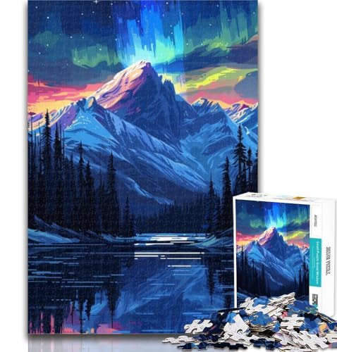 Puzzle für Erwachsene, wunderschöne Aurora Borealis, 1000 Teile, Puzzle für Erwachsene, Geschenke, Lernspiele, Heimdekoration, Künstlersammlung, bildende Kunst, 50x75cm Puzzle für Erwachsene, wunderschöne Aurora Borealis, 1000 Teile, Puzzle für Erwachsene, Geschenke, Lernspiele, Heimdekoration, Künstlersammlung, bildende Kunst, 50x75cm von GOIUYTGM