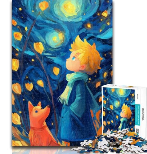Puzzle für Erwachsene Der kleine Prinz 1000 Teile Puzzle für Teenager, Dekomprimierendes intellektuelles Lernspielzeug, Geburtstagsgeschenk, Geschenke 26x38cm von GOIUYTGM
