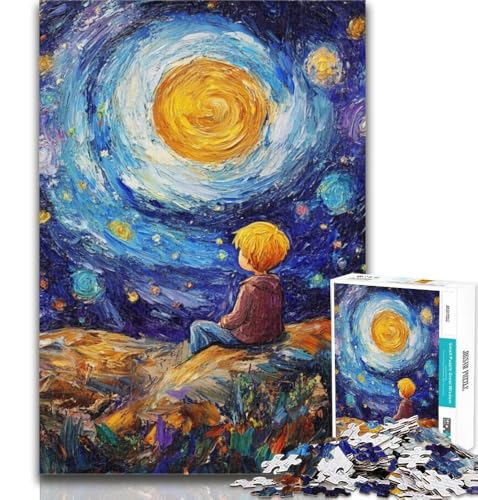 Puzzle für Erwachsene Der kleine Prinz des Nachthimmels, 1000 Teile, für Teenager, trainieren Sie Ihr Gehirn und Ihre Hände, Geburtstagsgeschenk, Geschenke, 50x75cm von GOIUYTGM