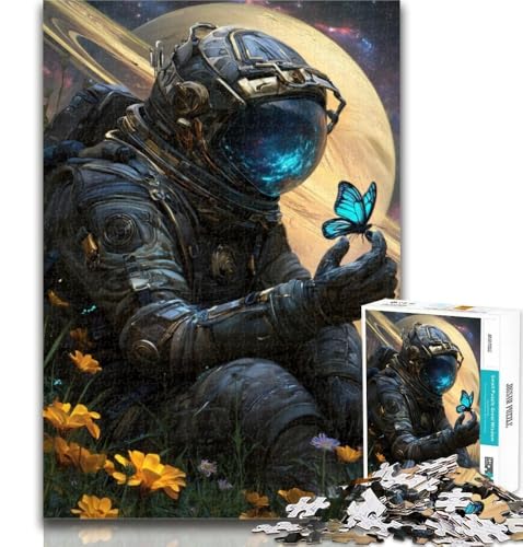 Puzzle für Teenager, 1000 Teile, Astronaut und Schmetterling, 1000-teiliges Puzzle, Lernspielzeug, Familienspiele, Geschenke für Freunde und Familie, 26x38cm von GOIUYTGM