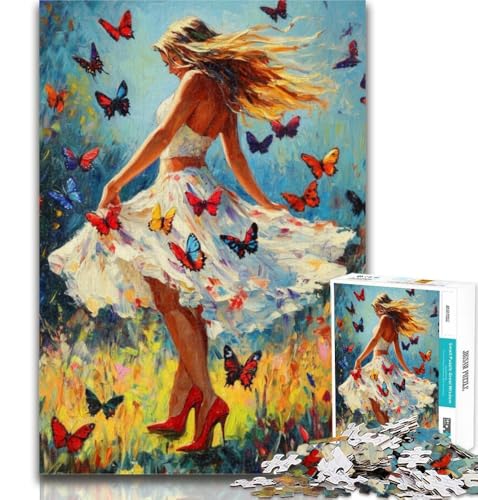 Puzzle für Teenager, 1000 Teile, Balletttänzerin, Kunstpuzzle für Erwachsene, pädagogisches Spielzeug zum Stressabbau, tolle Geschenke und Spielzeuge, 50x75cm von GOIUYTGM
