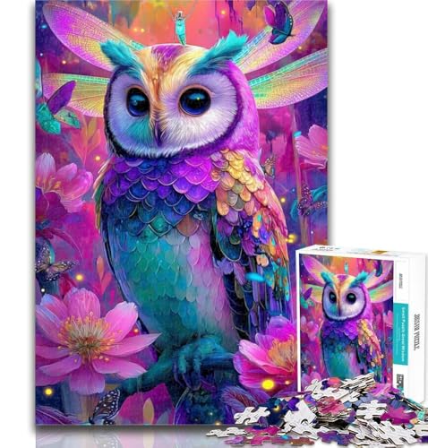 Puzzle für Teenager, 1000 Teile, Eulen-Puzzles für Erwachsene, pädagogisches Spielzeug zum Stressabbau, tolle Geschenke und Spielzeuge, 50x75cm von GOIUYTGM