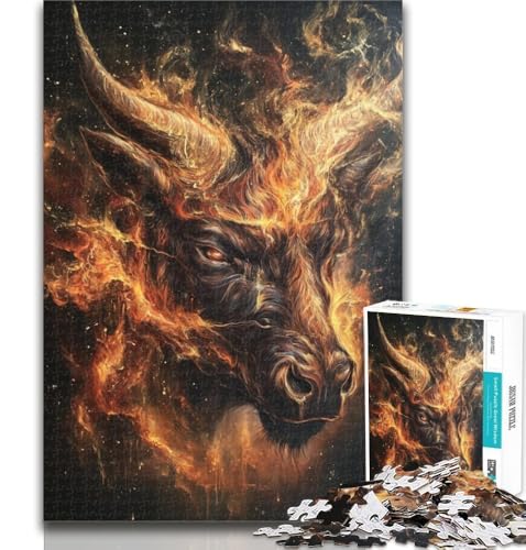 Puzzle für Teenager, 1000 Teile, Flammenantilope, Puzzle für Erwachsene, pädagogisches Spielzeug zum Stressabbau, tolle Geschenke und Spielzeuge, 26x38cm Puzzle für Teenager, 1000 Teile, Flammenantilope, Puzzle für Erwachsene, pädagogisches Spielzeug zum Stressabbau, tolle Geschenke und Spielzeuge, 26x38cm von GOIUYTGM