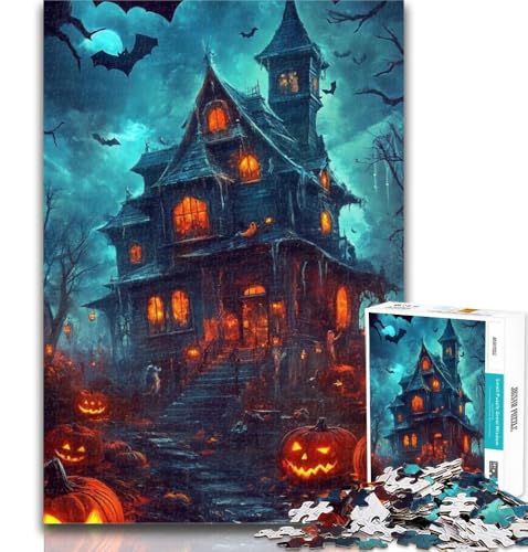 Puzzle für Teenager, 1000 Teile, Halloween-Schloss, Puzzle für Erwachsene, pädagogisches Spielzeug zum Stressabbau, tolle Geschenke und Spielzeuge, 26x38cm Puzzle für Teenager, 1000 Teile, Halloween-Schloss, Puzzle für Erwachsene, pädagogisches Spielzeug zum Stressabbau, tolle Geschenke und Spielzeuge, 26x38cm von GOIUYTGM