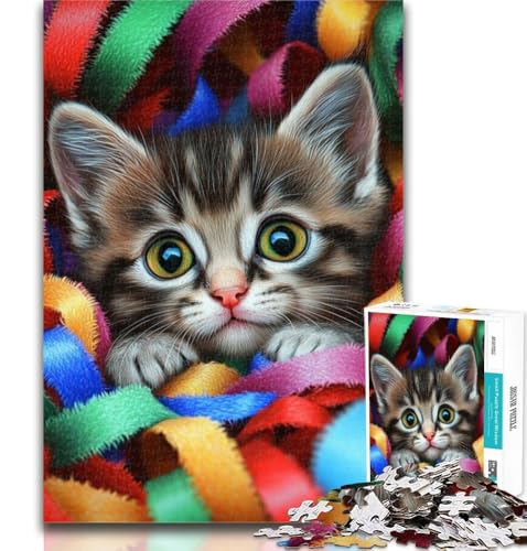 Puzzle für Teenager, 1000 Teile, Katzenbaby-Puzzles für Erwachsene, pädagogisches Spielzeug zum Stressabbau, tolle Geschenke und Spielzeuge, 26x38cm Puzzle für Teenager, 1000 Teile, Katzenbaby-Puzzles für Erwachsene, pädagogisches Spielzeug zum Stressabbau, tolle Geschenke und Spielzeuge, 26x38cm von GOIUYTGM
