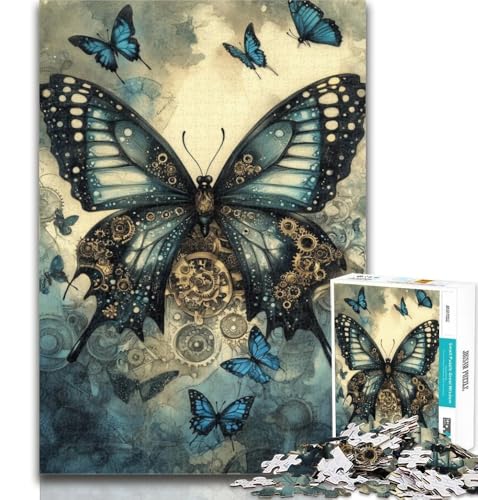 Puzzle für Teenager, 1000 Teile, Schmetterlings-Puzzle für Erwachsene, pädagogisches Spielzeug zum Stressabbau, tolle Geschenke und Spielzeuge, 26x38cm von GOIUYTGM