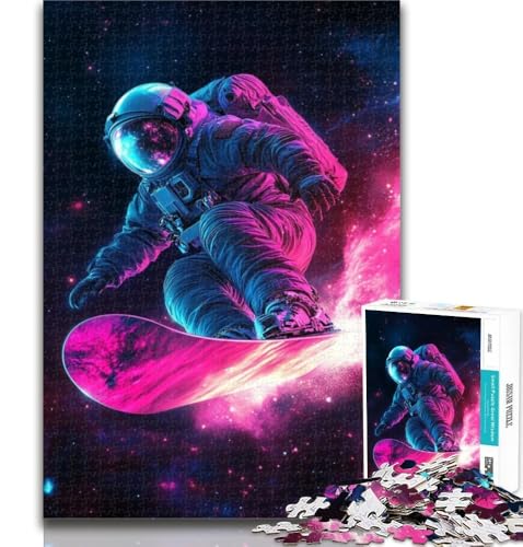 Puzzle für Teenager, Astronauten-Weltraum-Surfen, 1000 Teile, Puzzle für Erwachsene und Teenager, zur Heimdekoration, für Kinder ab 14 Jahren, 26x38cm Puzzle für Teenager, Astronauten-Weltraum-Surfen, 1000 Teile, Puzzle für Erwachsene und Teenager, zur Heimdekoration, für Kinder ab 14 Jahren, 26x38cm von GOIUYTGM