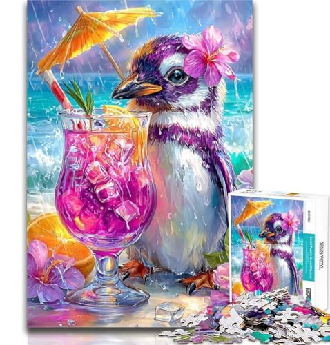 Puzzle für Teenager, Baby-Pinguin, 1000 Teile, schwieriges, anspruchsvolles Spiel und Familienspiel, Wichtelgeschenke, 50x75cm von GOIUYTGM