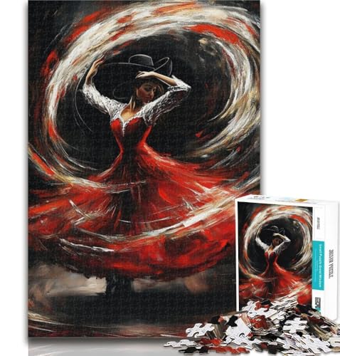 Puzzle für Teenager, Balletttänzerin, Puzzle für Erwachsene, 1000 Teile, Lernspiel zum Geburtstag, Weihnachten für und ab 14 Jahren, 26x38cm von GOIUYTGM
