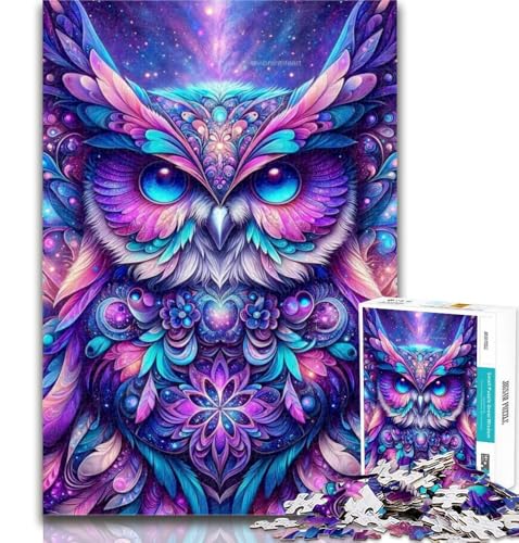 Puzzle für Teenager, Eulengeist, 1000 Teile, schwieriges, anspruchsvolles Spiel und Familienspiel, Wichtelgeschenke, 50x75cm von GOIUYTGM