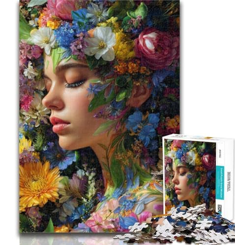Puzzle für Teenager, afrikanische Frau, Puzzle für Erwachsene, 1000 Teile, schwieriges, anspruchsvolles Spiel und Familienspiel, Wichtelgeschenke, 26x38cm von GOIUYTGM
