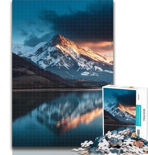 Puzzle für Teenager, wunderschöne Berge und Seen, Puzzle für Erwachsene, 1000 Teile, mit passendem Poster und Quizblatt, für 14-Jährige, 50x75cm Puzzle für Teenager, wunderschöne Berge und Seen, Puzzle für Erwachsene, 1000 Teile, mit passendem Poster und Quizblatt, für 14-Jährige, 50x75cm von GOIUYTGM