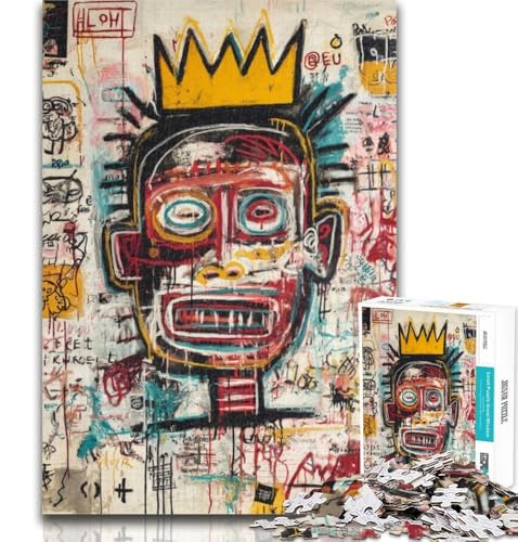 Puzzle mit 1000 Teilen für Teenager, Moderne Kunst von Basquiat, Teenager-Puzzles, Quizspiel, Wanddekoration, einzigartige Geburtstags, 26x38cm von GOIUYTGM