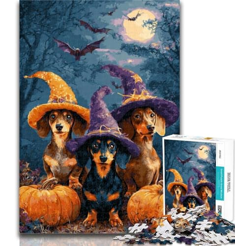 Puzzle mit Halloween-Tieren, 1000 Teile, für Erwachsene, zum Stressabbau, schwierige Herausforderung, stärkt die Liebe zwischen Paaren, 50x75cm Puzzle mit Halloween-Tieren, 1000 Teile, für Erwachsene, zum Stressabbau, schwierige Herausforderung, stärkt die Liebe zwischen Paaren, 50x75cm von GOIUYTGM