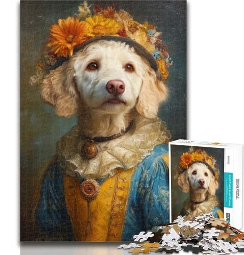 Puzzle mit Retro-Hundemotiv, 1000 Teile, Geburtstagsgeschenk, Geschenke, Wandkunst für Jugendliche ab 14 Jahren, 26x38cm Puzzle mit Retro-Hundemotiv, 1000 Teile, Geburtstagsgeschenk, Geschenke, Wandkunst für Jugendliche ab 14 Jahren, 26x38cm von GOIUYTGM