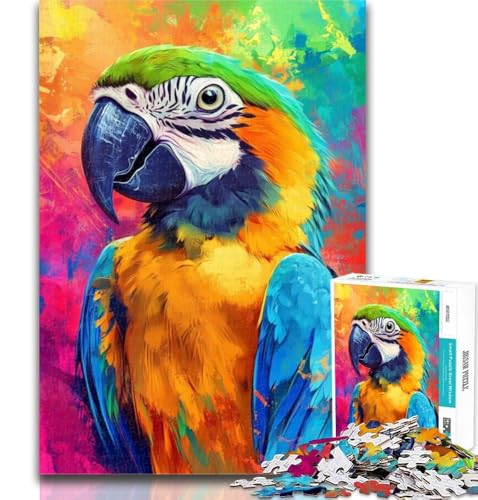 Puzzle mit Tierpapagei, 1000 Teile, für Erwachsene und Jugendliche, Lernspiele, Heimdekoration, Geschenk für die ganze Familie, 50x75cm von GOIUYTGM