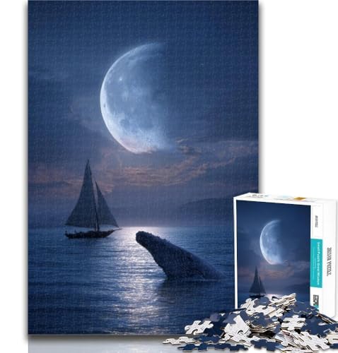 Puzzle mit Tierwalen, 1000 Teile, für Teenager, Lernspiele, Herausforderungsspielzeug, einzigartige Heimdekoration und Geschenke, 75x50cm Puzzle mit Tierwalen, 1000 Teile, für Teenager, Lernspiele, Herausforderungsspielzeug, einzigartige Heimdekoration und Geschenke, 75x50cm von GOIUYTGM