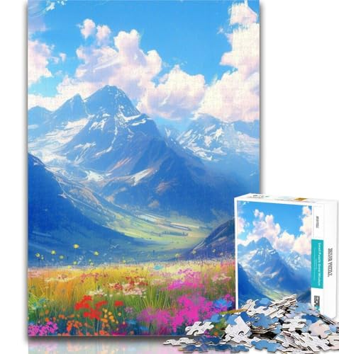 Puzzle mit bunten Bergen, 1000 Teile, für Teenager, Lernspiele, Heimdekoration, als Geschenk für die ganze Familie, 26x38cm Puzzle mit bunten Bergen, 1000 Teile, für Teenager, Lernspiele, Heimdekoration, als Geschenk für die ganze Familie, 26x38cm von GOIUYTGM