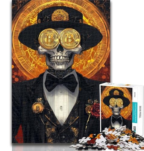 Puzzles 1000 Teile für Teenager Bitcoin-Skelett Teenager-Puzzles, Quizspiel Wanddekoration Einzigartige Geburtstags 26x38cm Puzzles 1000 Teile für Teenager Bitcoin-Skelett Teenager-Puzzles, Quizspiel Wanddekoration Einzigartige Geburtstags 26x38cm von GOIUYTGM