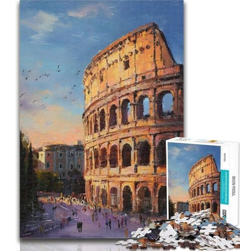 Puzzles 1000 Teile für Teenager Colosseum Teenager-Puzzles, Quizspiel Wanddekoration Einzigartige Geburtstags 26x38cm von GOIUYTGM