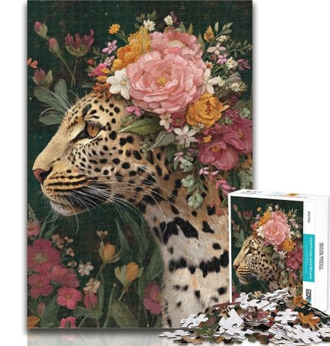 Puzzles 1000 Teile für Teenager Fantasy Leopard Teenager-Puzzles, Quizspiel Wanddekoration Einzigartige Geburtstags 26x38cm von GOIUYTGM
