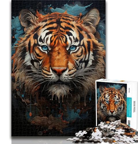 Puzzles 1000 Teile für Teenager Mystic Tiger Teenager-Puzzles, Quizspiel, Wanddekoration, einzigartige Geburtstags, 26x38cm Puzzles 1000 Teile für Teenager Mystic Tiger Teenager-Puzzles, Quizspiel, Wanddekoration, einzigartige Geburtstags, 26x38cm von GOIUYTGM