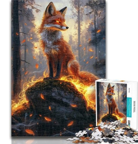 Puzzles 1000 Teile für Teenager Spirit Fox Teenager-Puzzles, Quizspiel, Wanddekoration, einzigartige Geburtstags, 26x38cm von GOIUYTGM