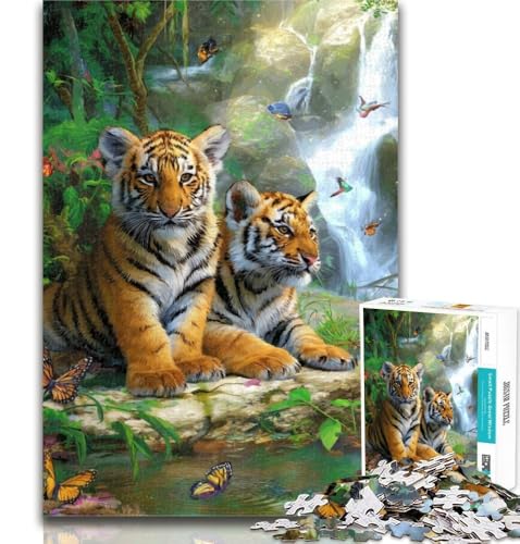 Puzzles 1000 Teile für Teenager Tiger Teenager-Puzzles, Quizspiel Wanddekoration Einzigartige Geburtstags 50x75cm von GOIUYTGM