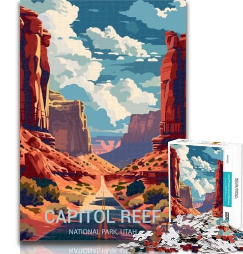 Puzzles Capitol Reef National Park, 1000-teiliges Puzzle für Teenager, Geburtstagsgeschenk, Geschenke, Wandkunst für Kinder ab 14 Jahren, 75x50cm von GOIUYTGM