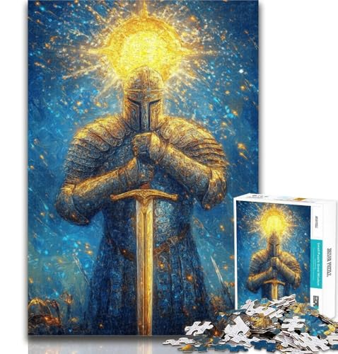 Puzzles Fantasy Knight Puzzles für Teenager 1000 Teile, Dekomprimierendes intellektuelles Lernspielzeug Tolle Geschenke und Spielzeuge 26x38cm von GOIUYTGM