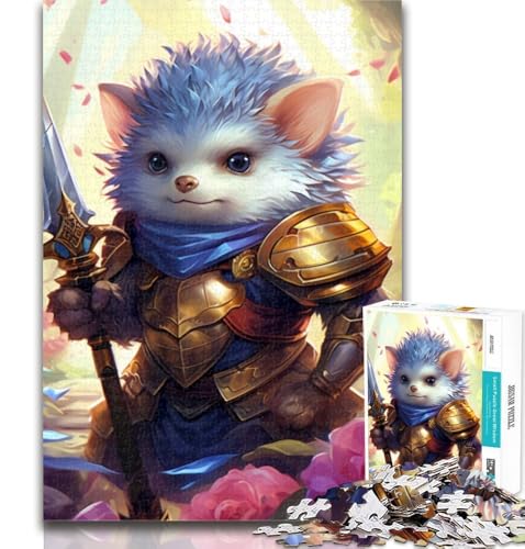 Puzzles Igel-Krieger 1000 Teile Puzzle für Teenager, ganze Familie Geeignet für und 14 26x38cm von GOIUYTGM