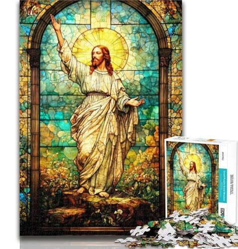 Puzzles Jesus 1000 Teile Puzzle für Jugendliche und Erwachsene, Spielzeug, Lernspiele, Stressabbau, tolle Geschenke und Spielzeuge, 26x38cm von GOIUYTGM